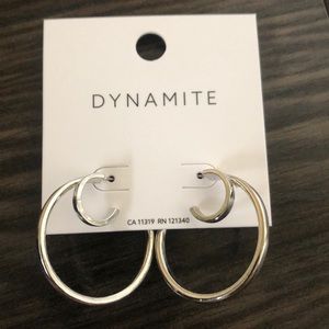 *2/$15* Dynamite double hoop earrings